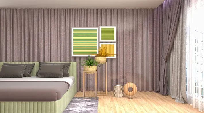 Bedroom curtains